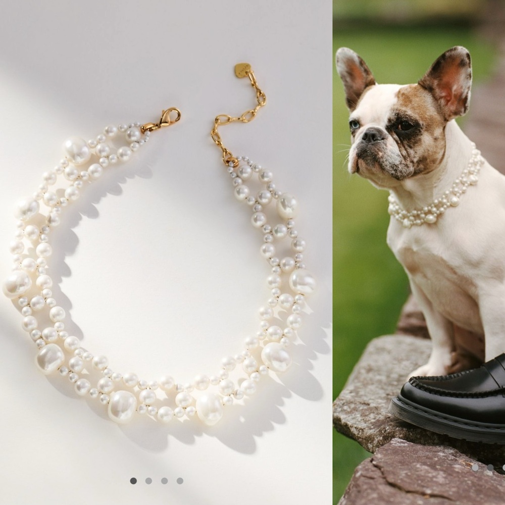 Anthropologie layered assorted pearl necklace